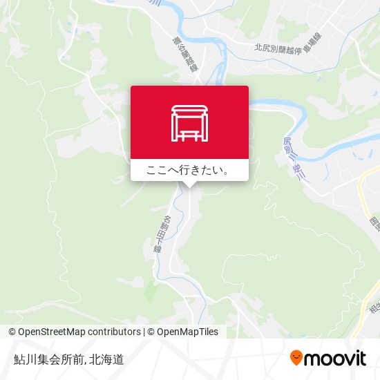 鮎川集会所前地図