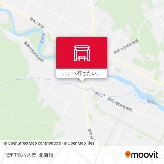 雪印前バス停地図