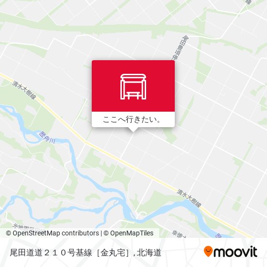 尾田道道２１０号基線［金丸宅］地図