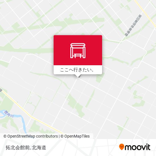 拓北会館前地図