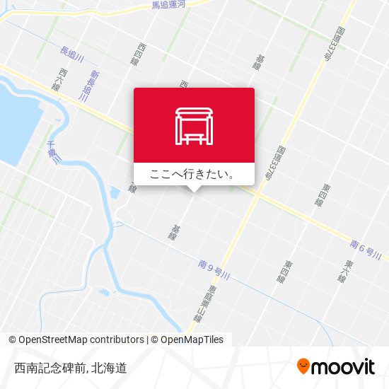 西南記念碑前地図