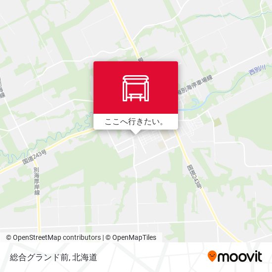 総合グランド前地図