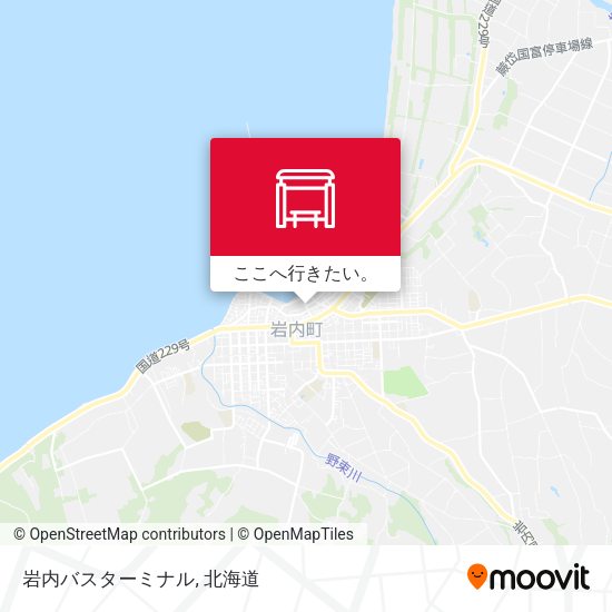 岩内バスターミナル地図