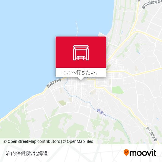 岩内保健所地図