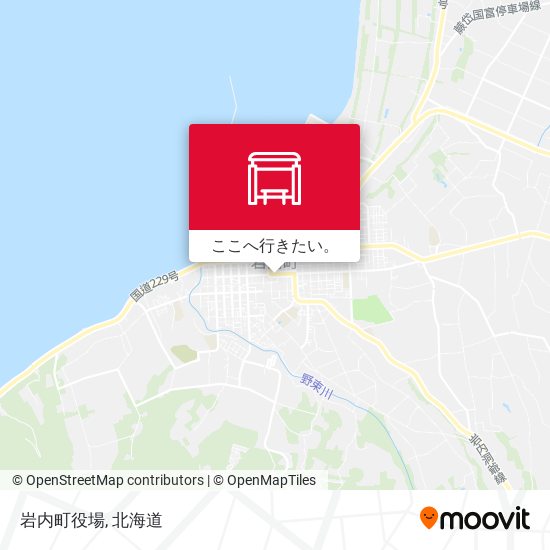 岩内町役場地図