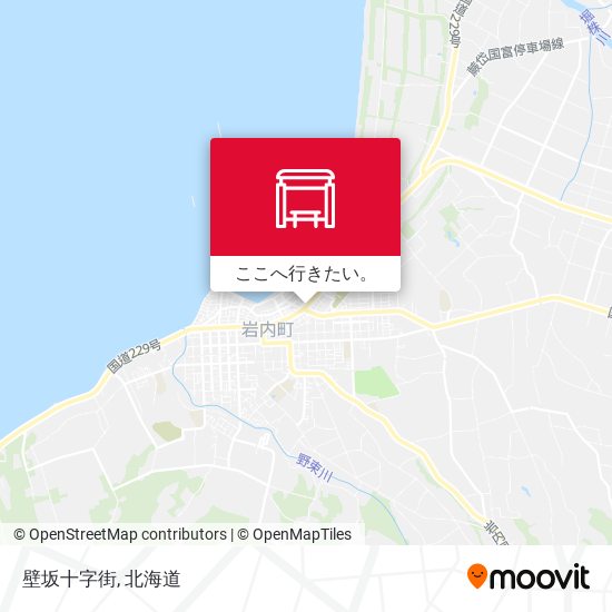 壁坂十字街地図