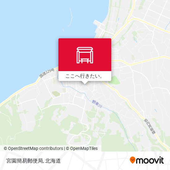 宮園簡易郵便局地図