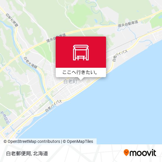白老郵便局地図