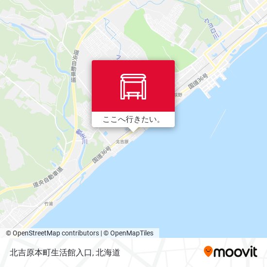 北吉原本町生活館入口地図