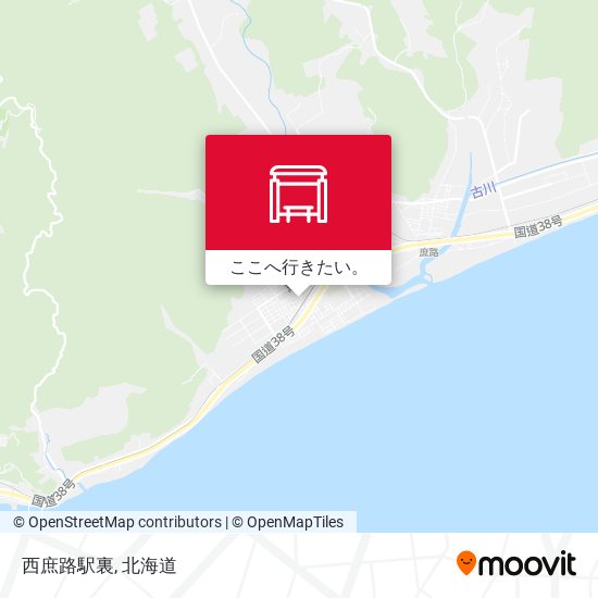 西庶路駅裏地図