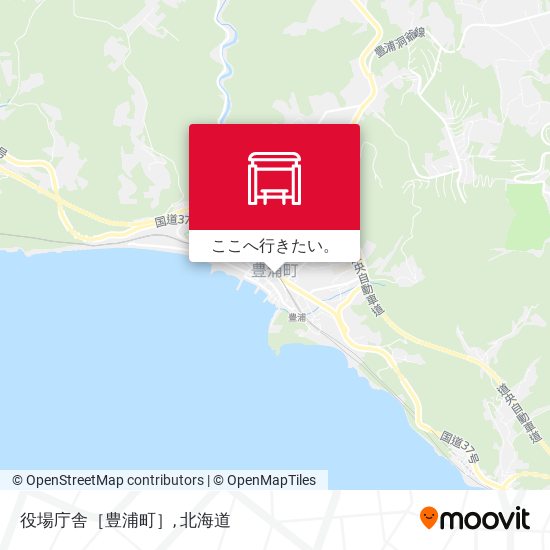 役場庁舎［豊浦町］地図