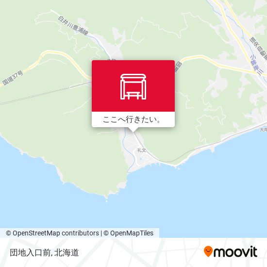 団地入口前地図