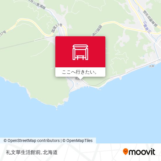 礼文華生活館前地図