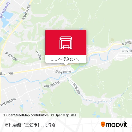 市民会館［三笠市］地図