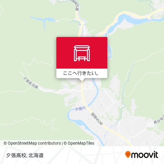 夕張高校地図