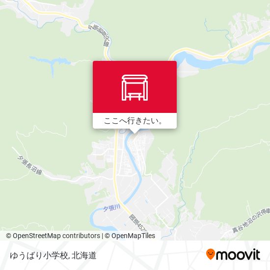 ゆうばり小学校地図