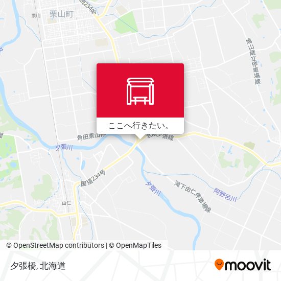夕張橋地図