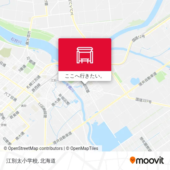 江別太小学校地図