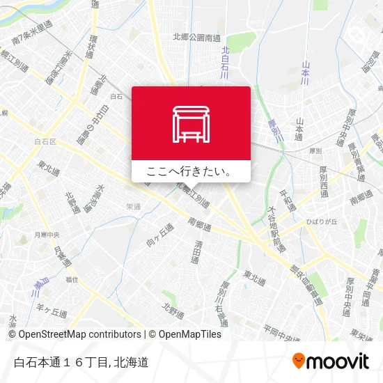 白石本通１６丁目地図