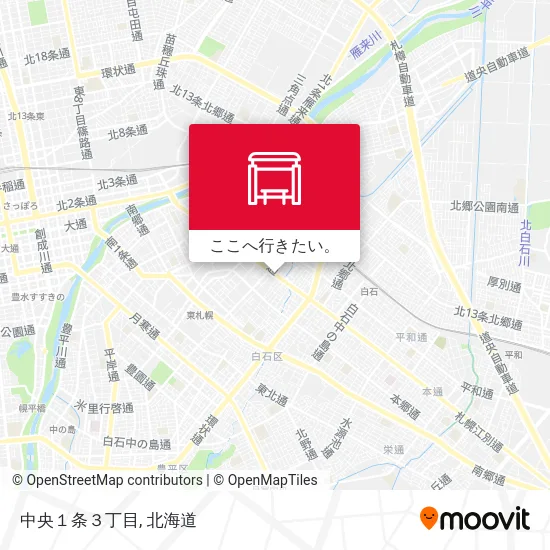 中央１条３丁目地図