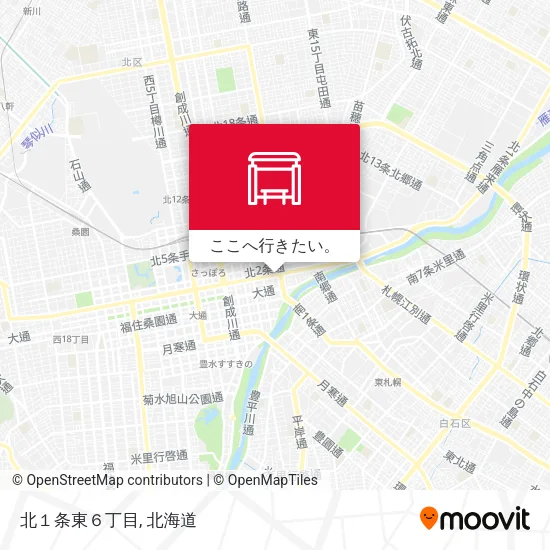 北１条東６丁目地図