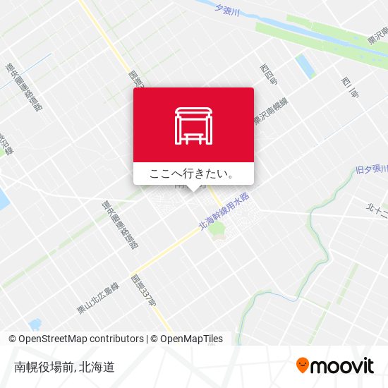 南幌役場前地図