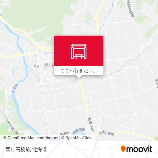 栗山高校前地図
