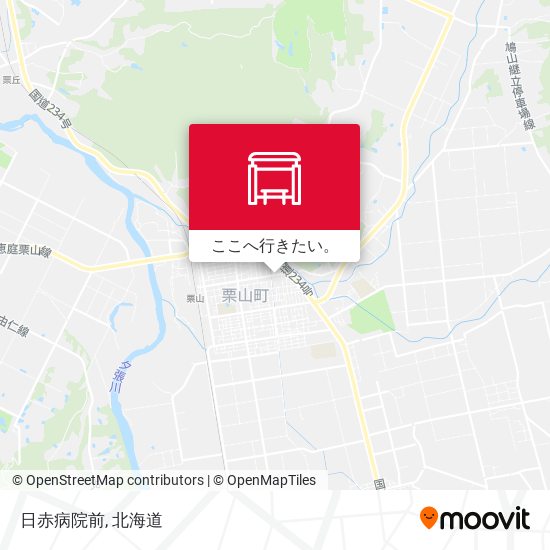 日赤病院前地図