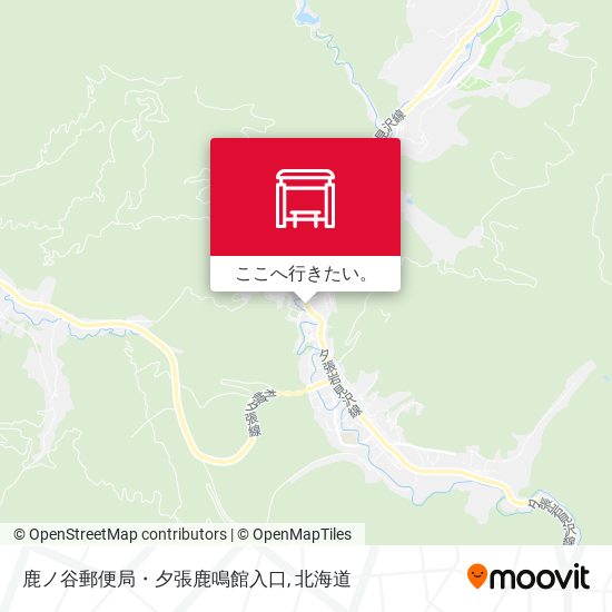 鹿ノ谷郵便局・夕張鹿鳴館入口地図