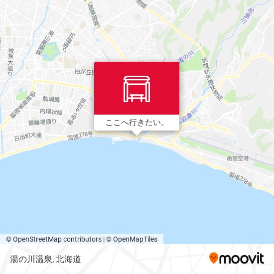 湯の川温泉地図