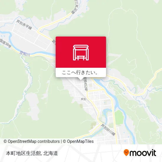 本町地区生活館地図