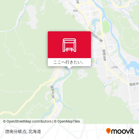 啓南分岐点地図