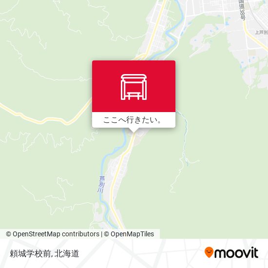 頼城学校前地図