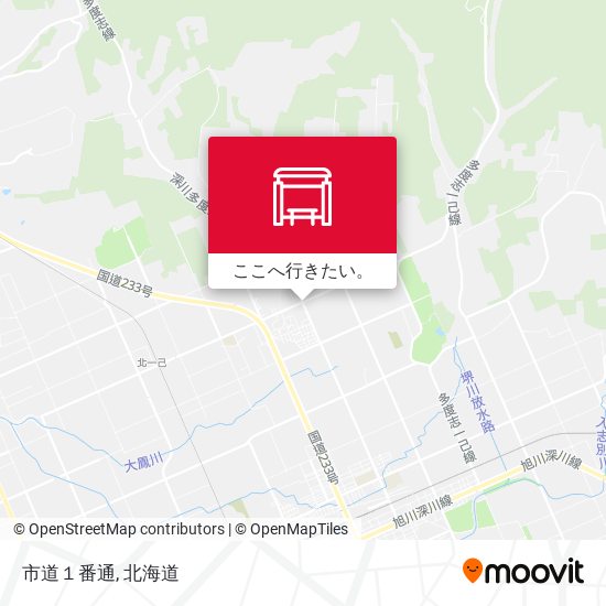 市道１番通地図