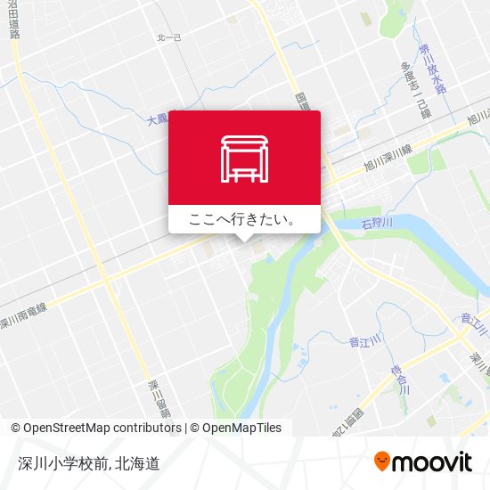 深川小学校前地図