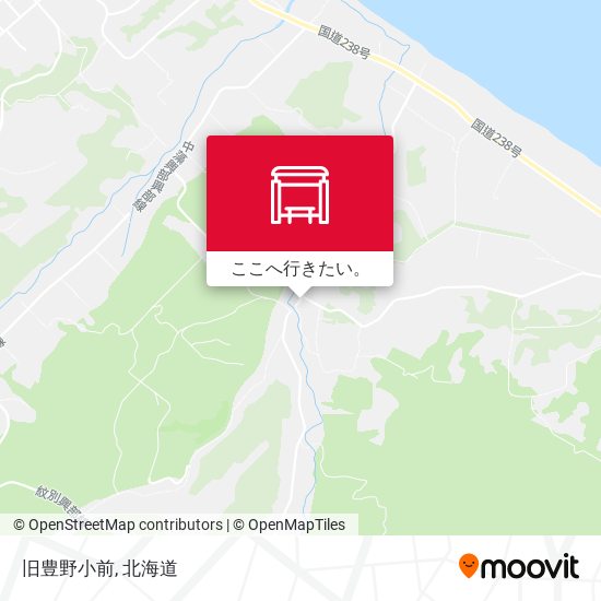 旧豊野小前地図