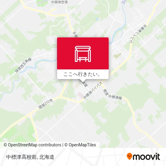 中標津高校前地図