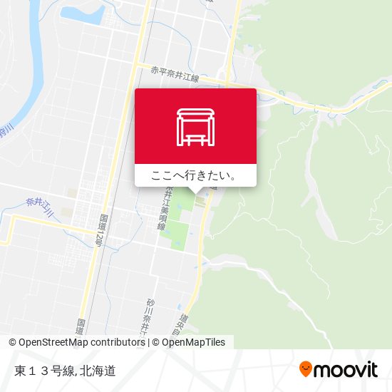 東１３号線地図