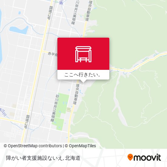 障がい者支援施設ないえ地図