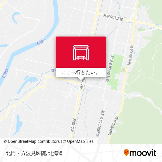 北門・方波見医院地図