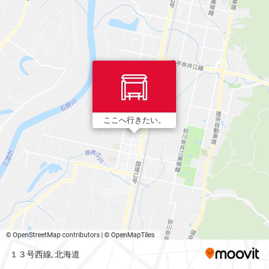 １３号西線地図