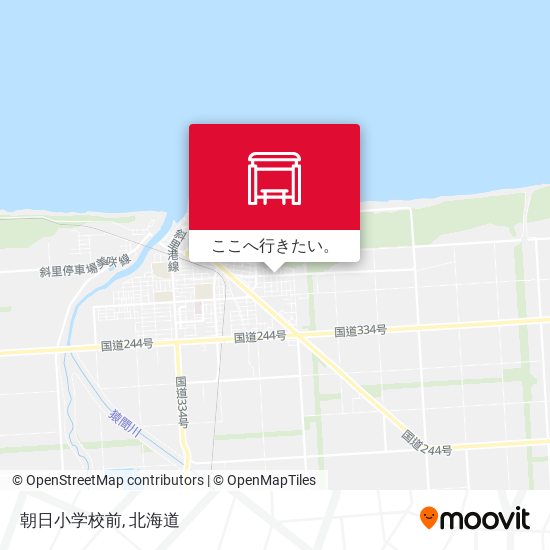 朝日小学校前地図