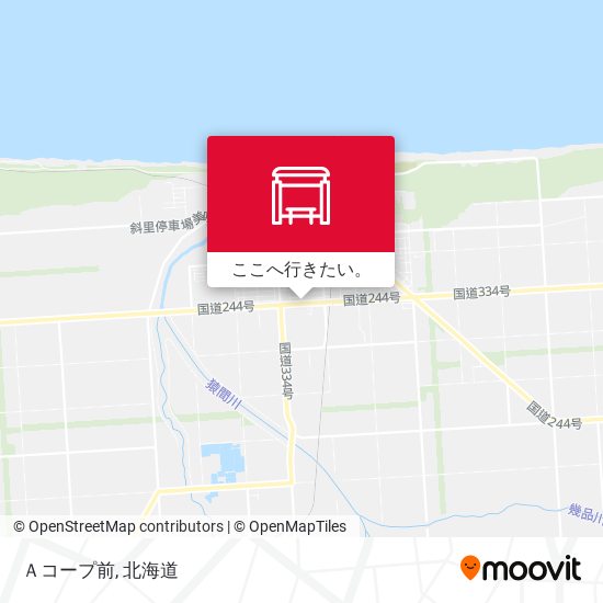 Ａコープ前地図