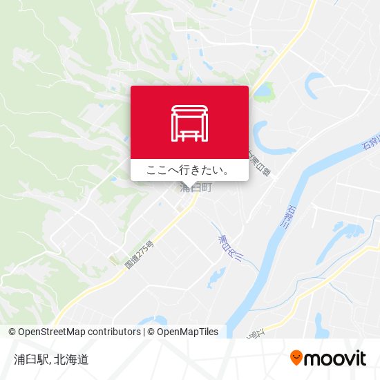 浦臼駅地図