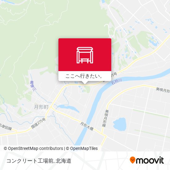 コンクリート工場前地図