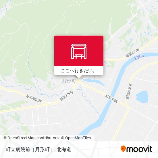 町立病院前［月形町］地図