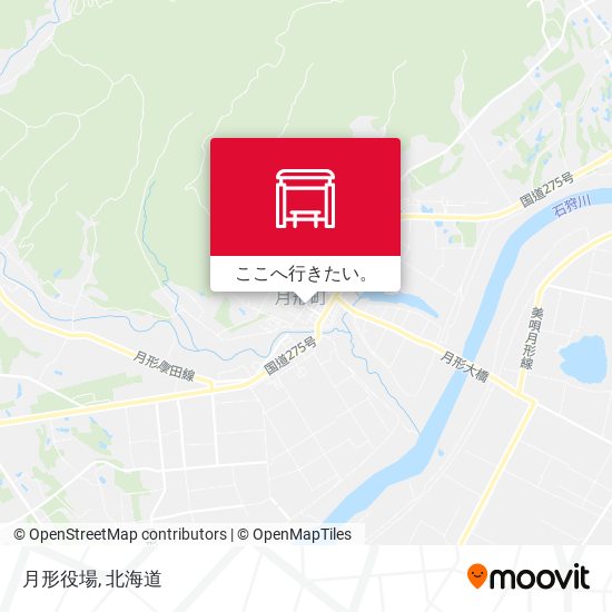 月形役場地図