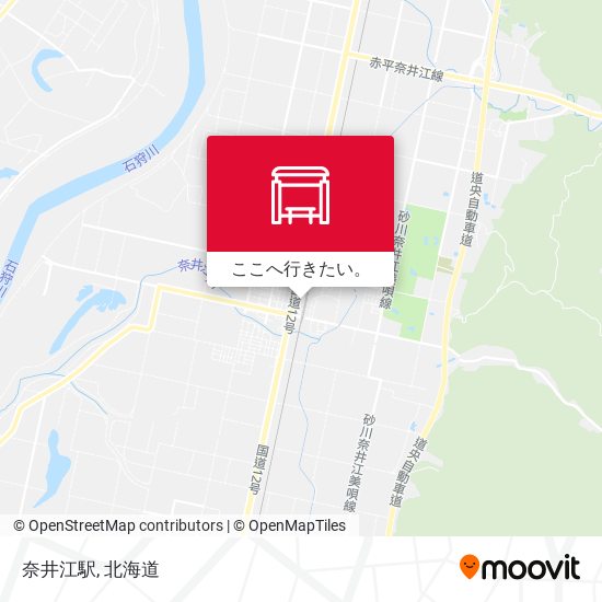 奈井江駅地図
