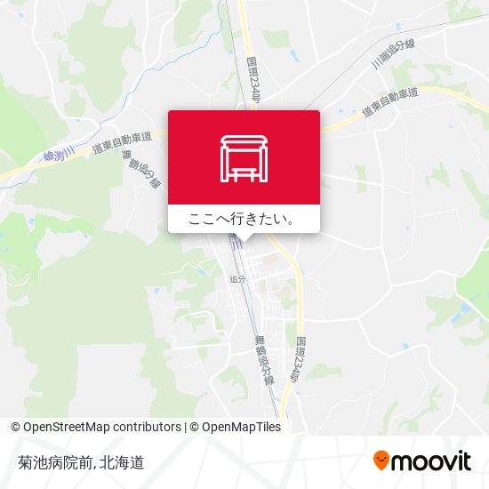 菊池病院前地図