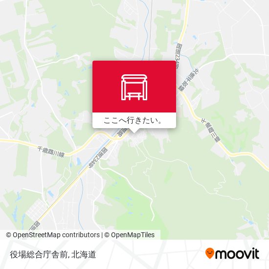 役場総合庁舎前地図